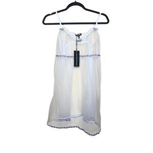 Current Mood White Slip Nighty Lingerie Mini Dress Size XXL NWT